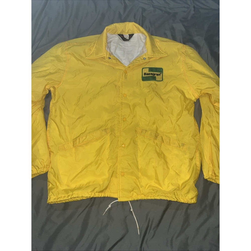 VINTAGE Jacket Pla-Jac Dunbrooke  BASAGRAN HERBICIDE Farmer 44 - L - 46 USA MADE